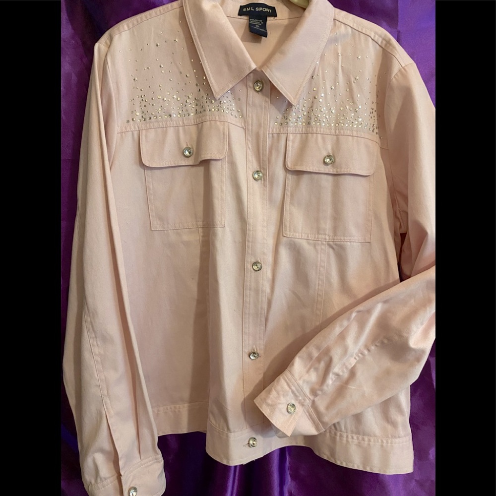 SML Sport Rhinestone Jacket SZ XL NWOT